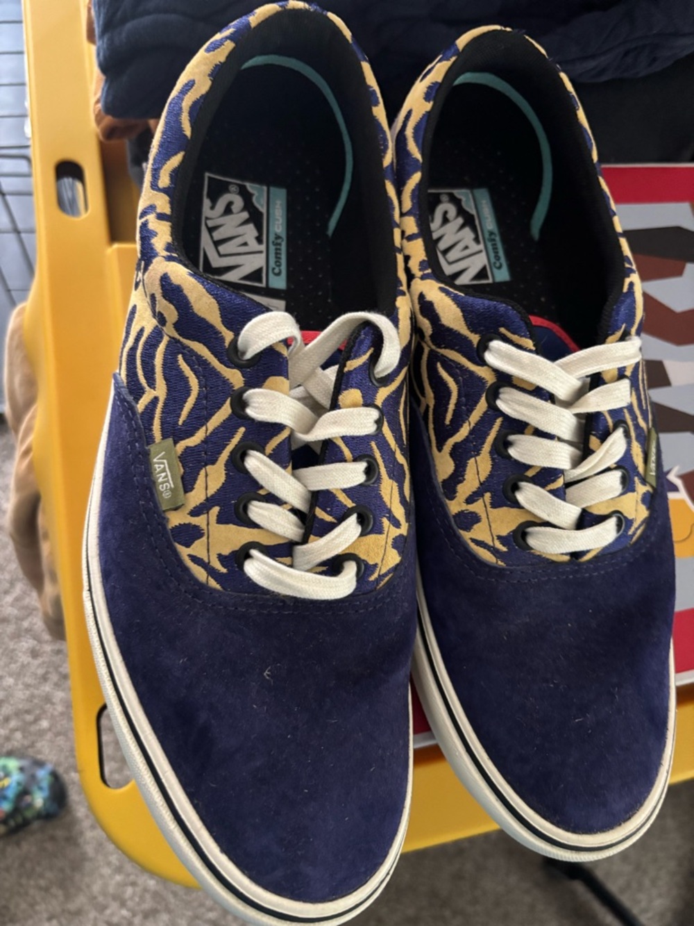 Vans Multicolor Interior Lace-Up Sneaker with Red Accent